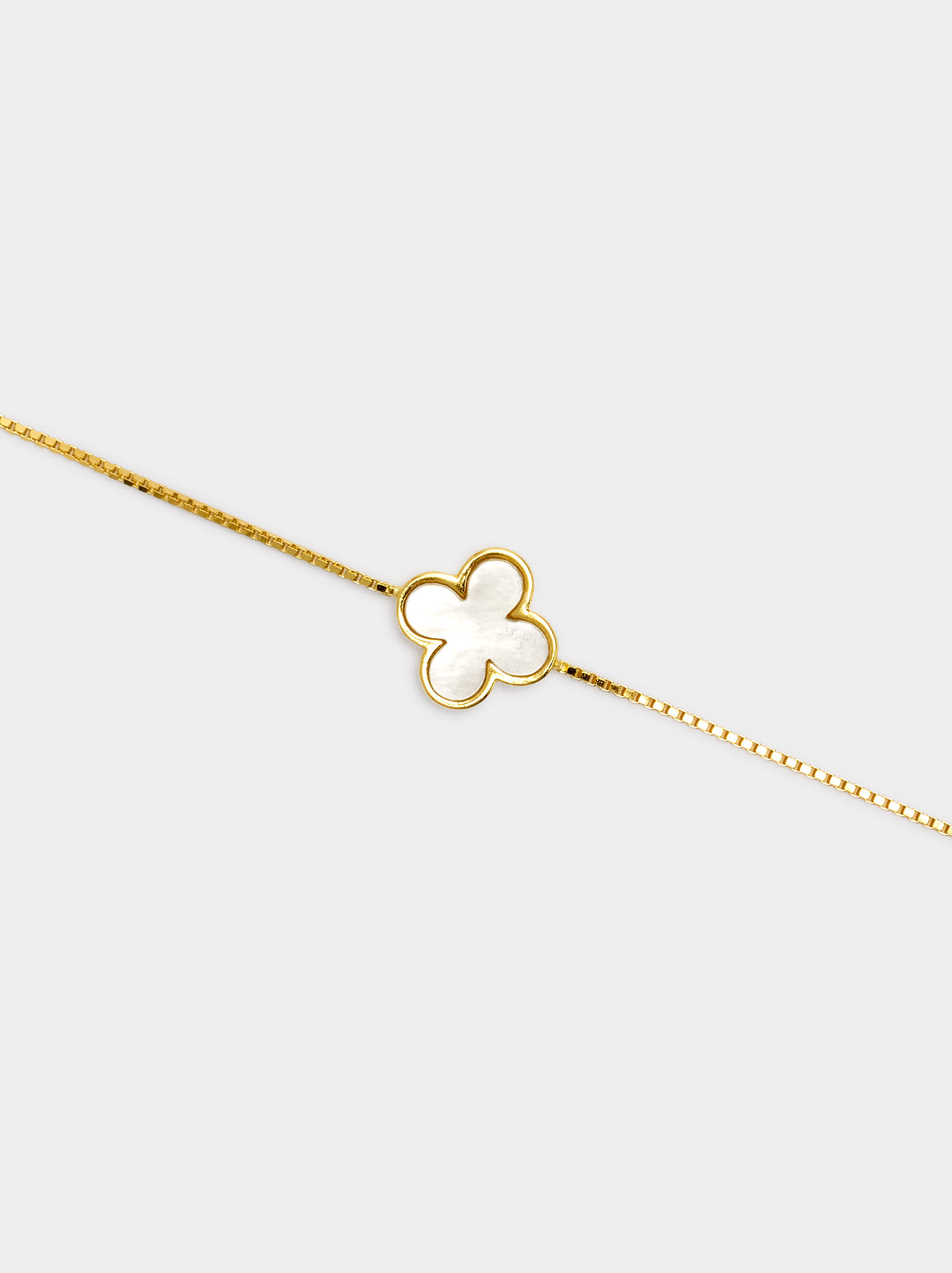 Bracelet pendentif trèfle - argent 925