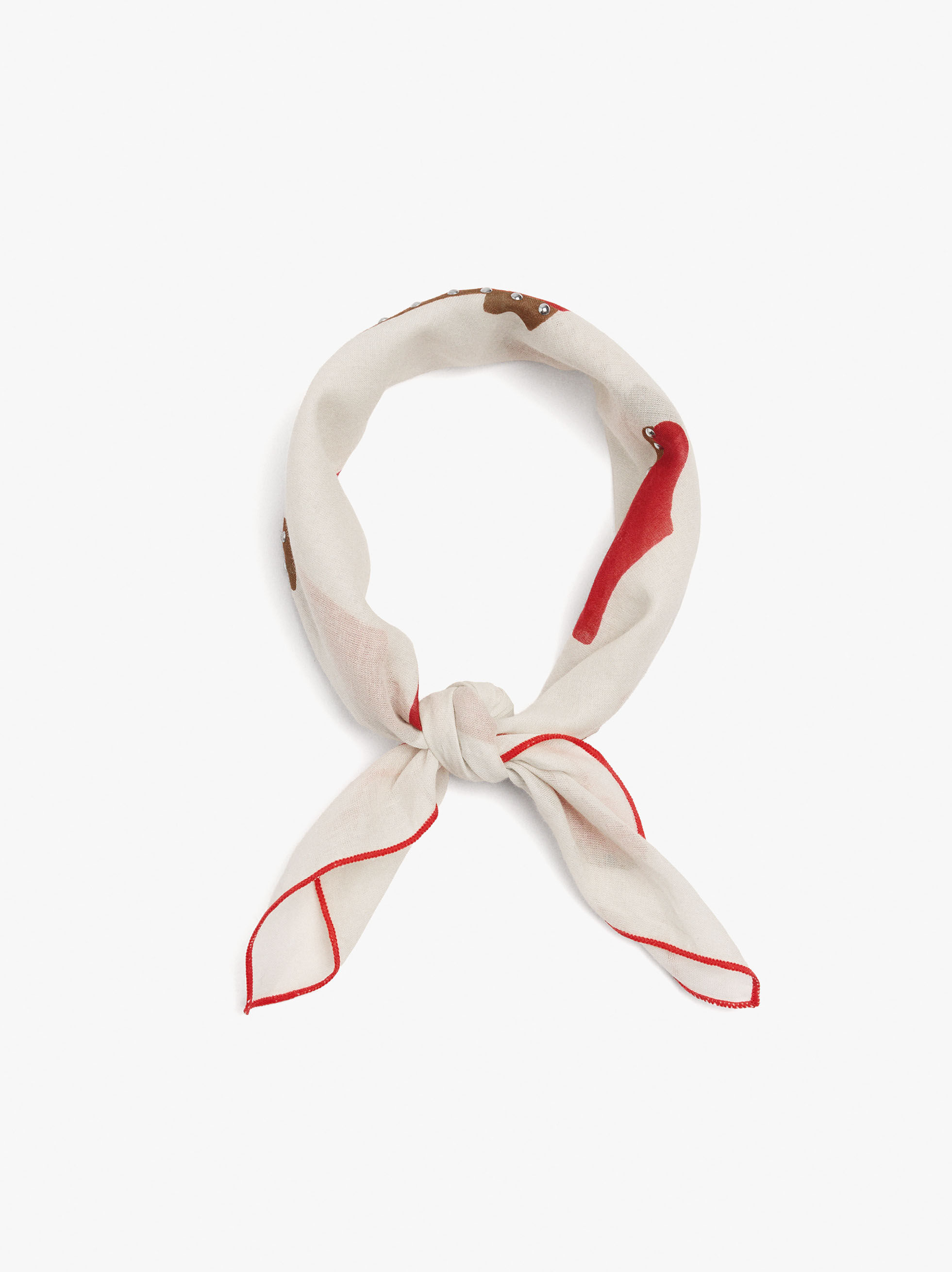 Écharpe imprimée à motifs de socas 100 % coton