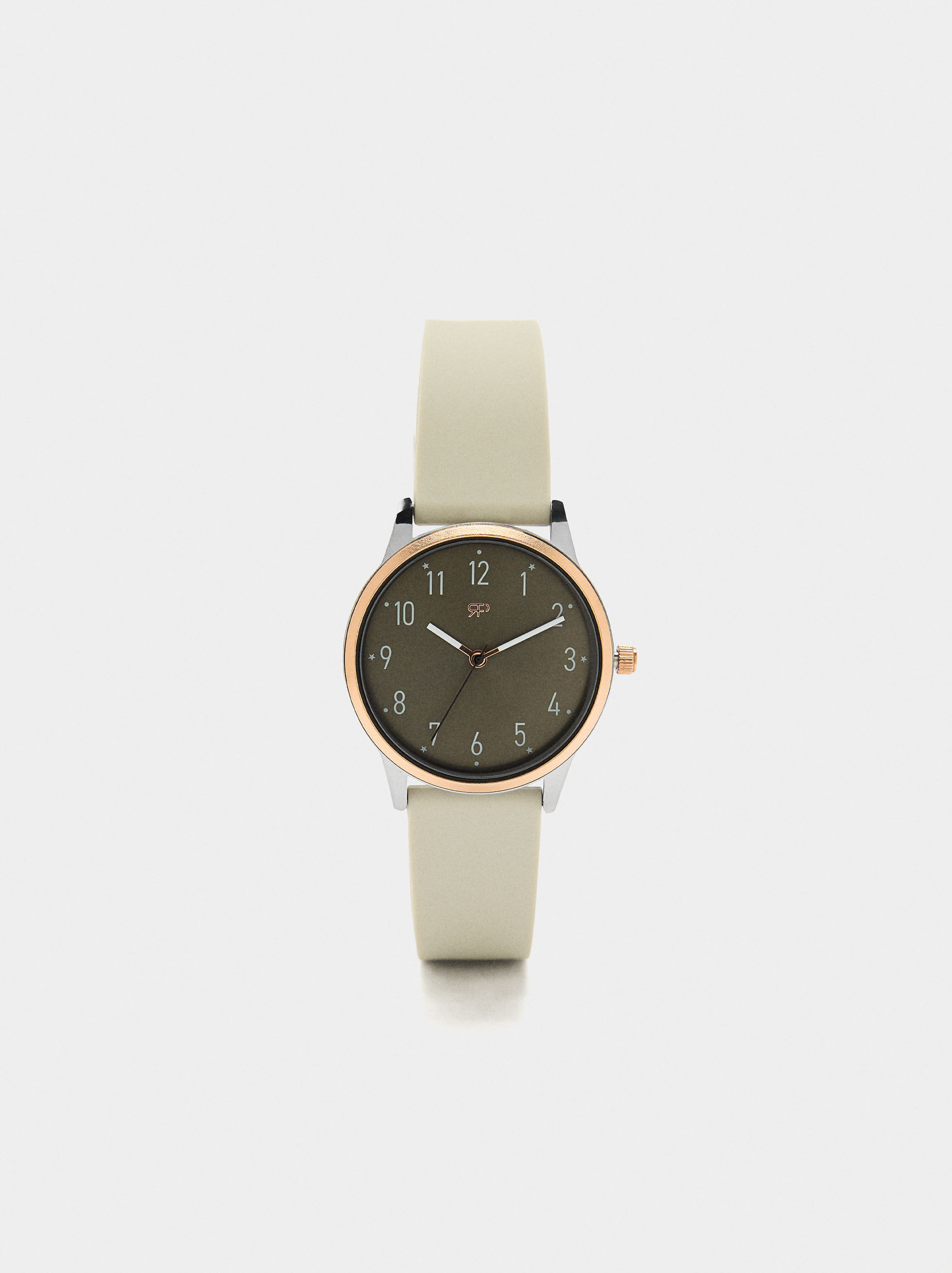 Montre bicolor bracelet en silicone