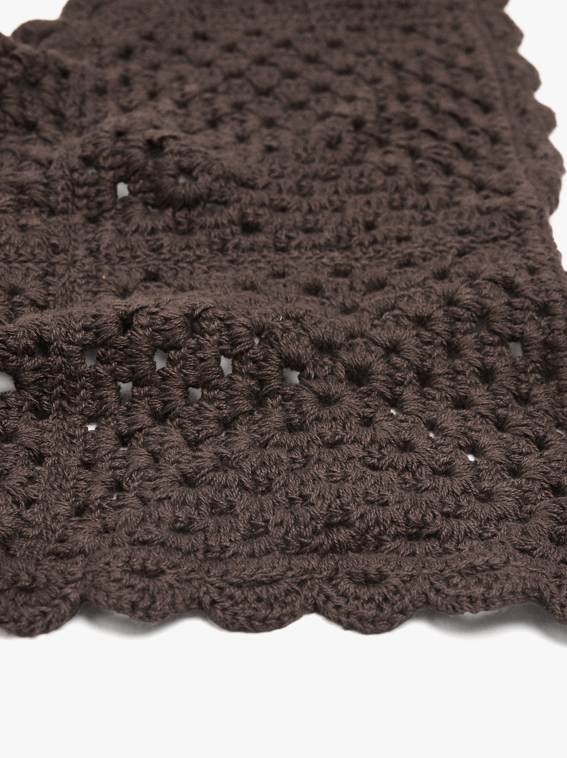 Bandana en crochet 100 % coton