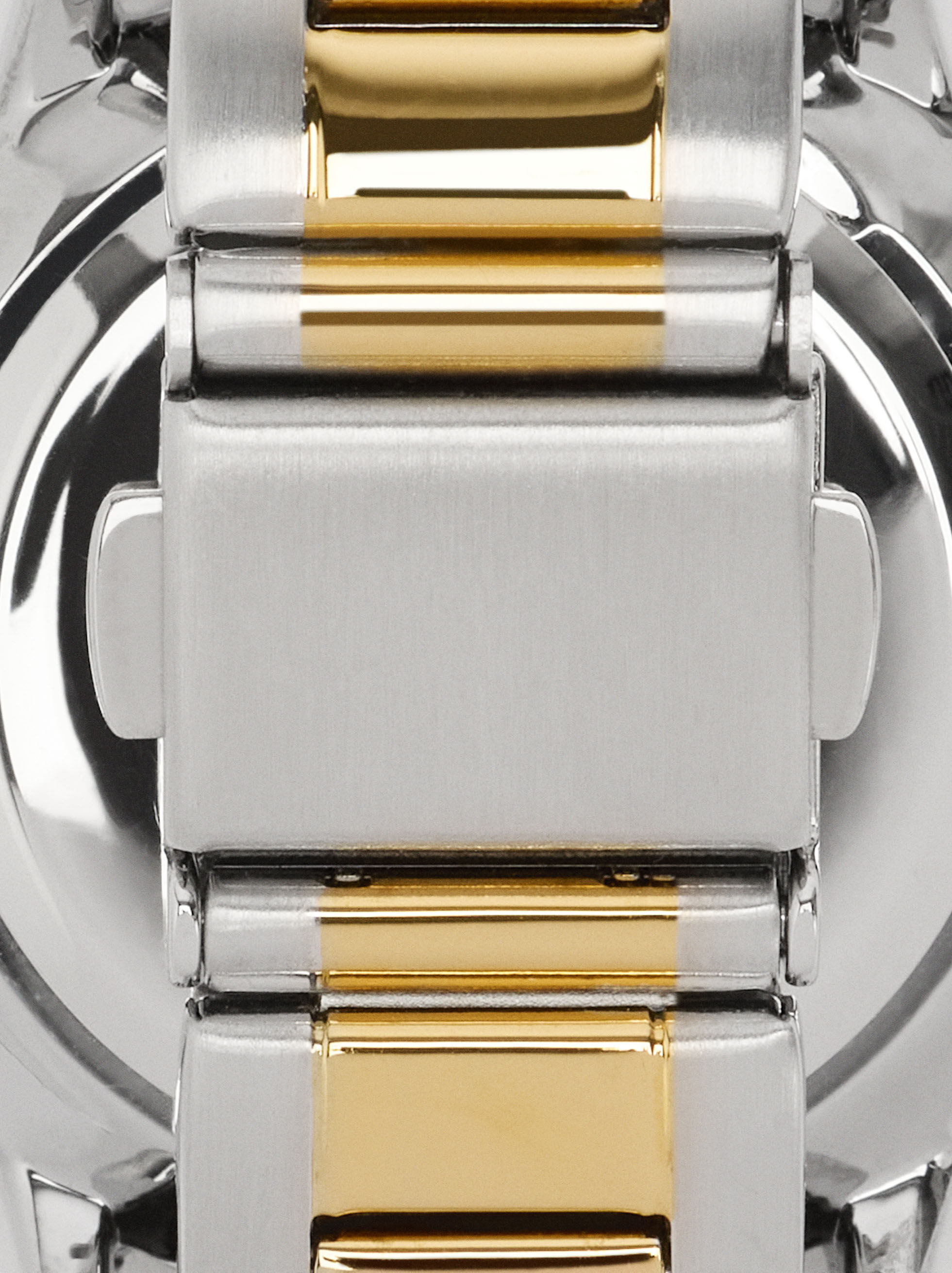 Montre bi-couleur bracelet en acier inoxydable