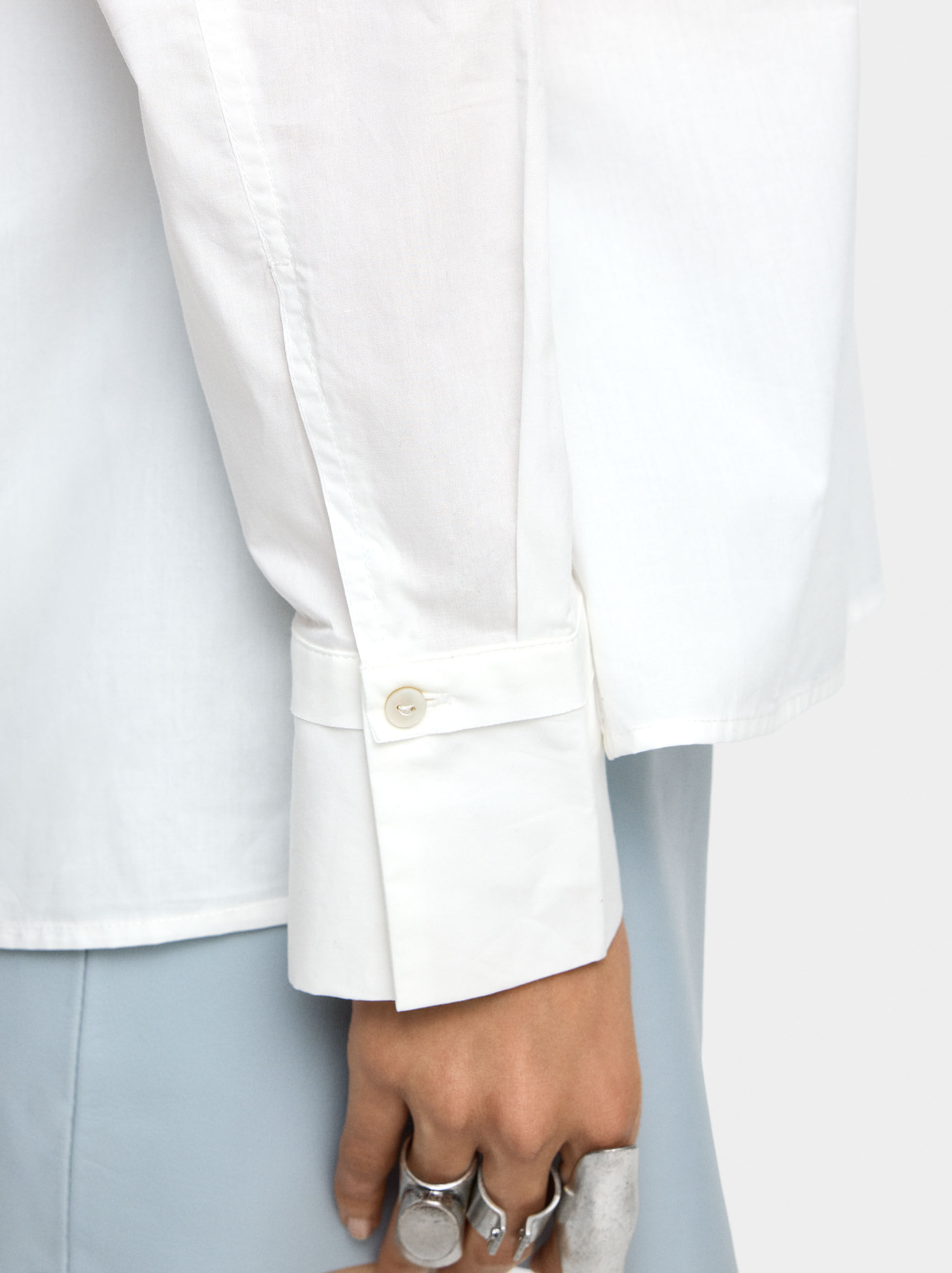 Chemise manches longues 100 % coton