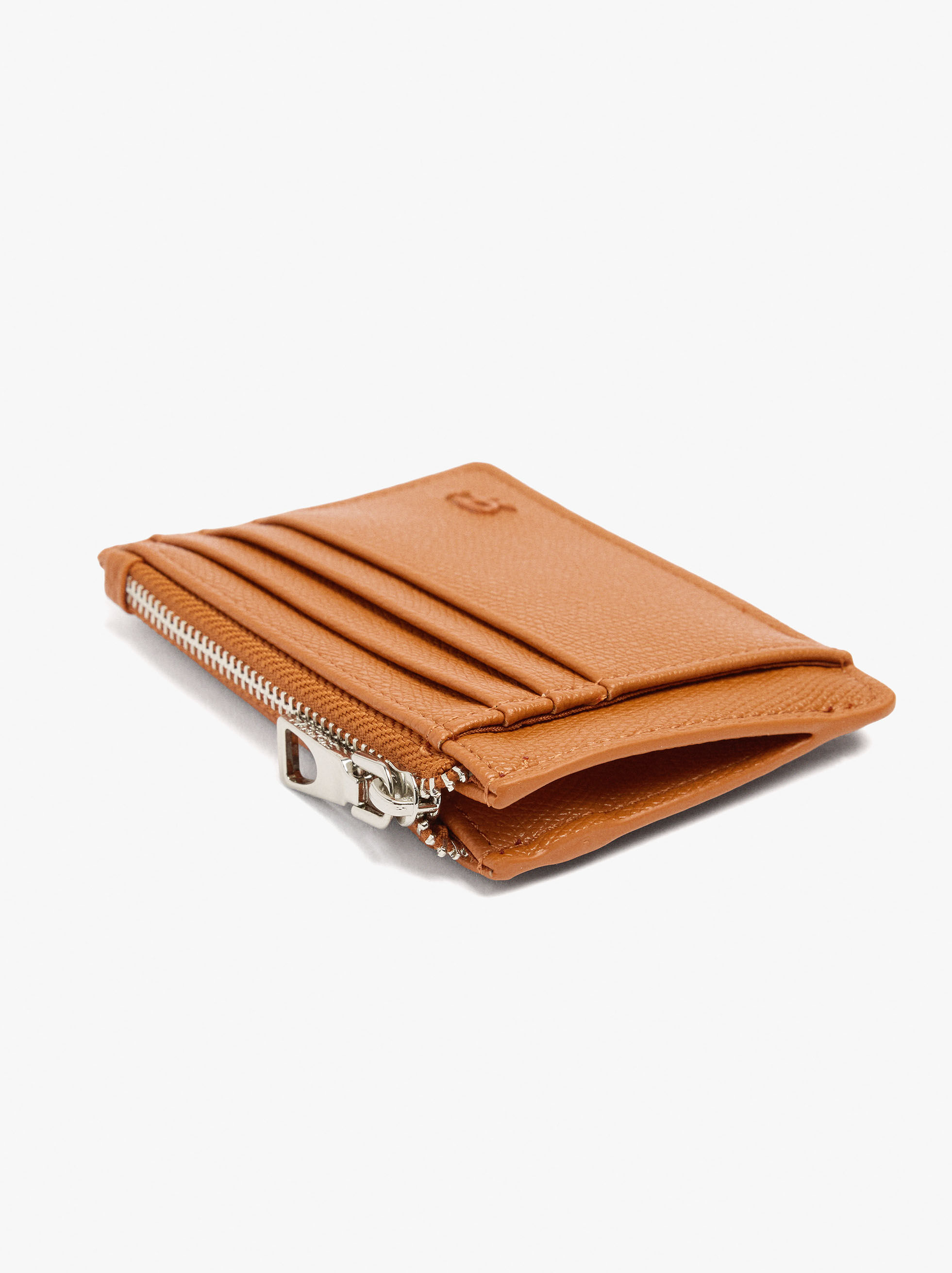 Porte-cartes avec texture et porte-clés