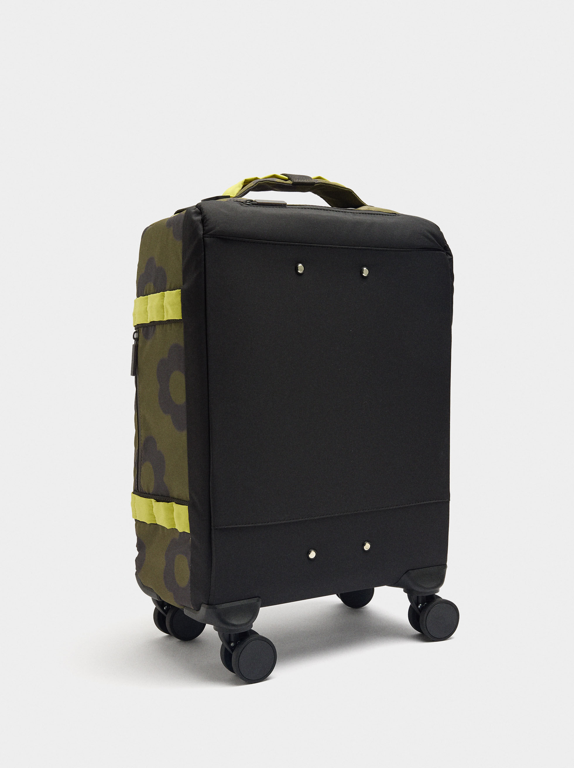 Valise en nylon imprimé floral