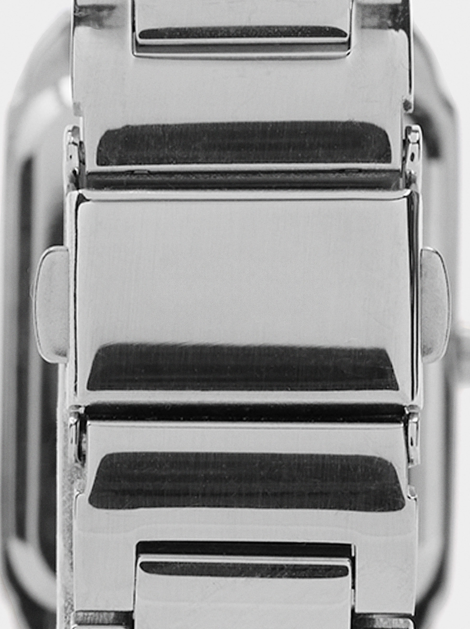 Montre rectangulaire bracelet en acier inoxydable