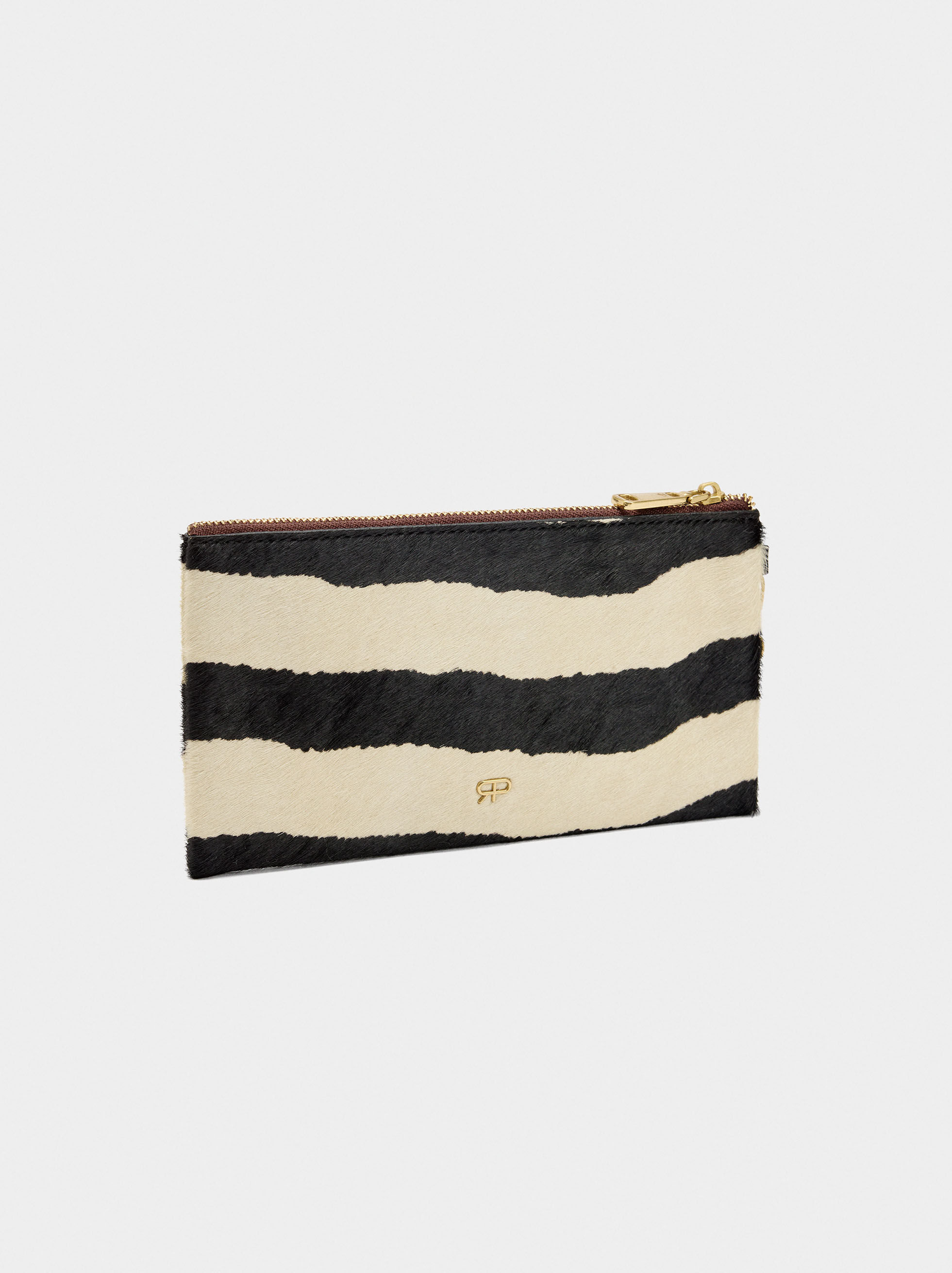 Sac multifonction en cuir à poil et imprimé animal