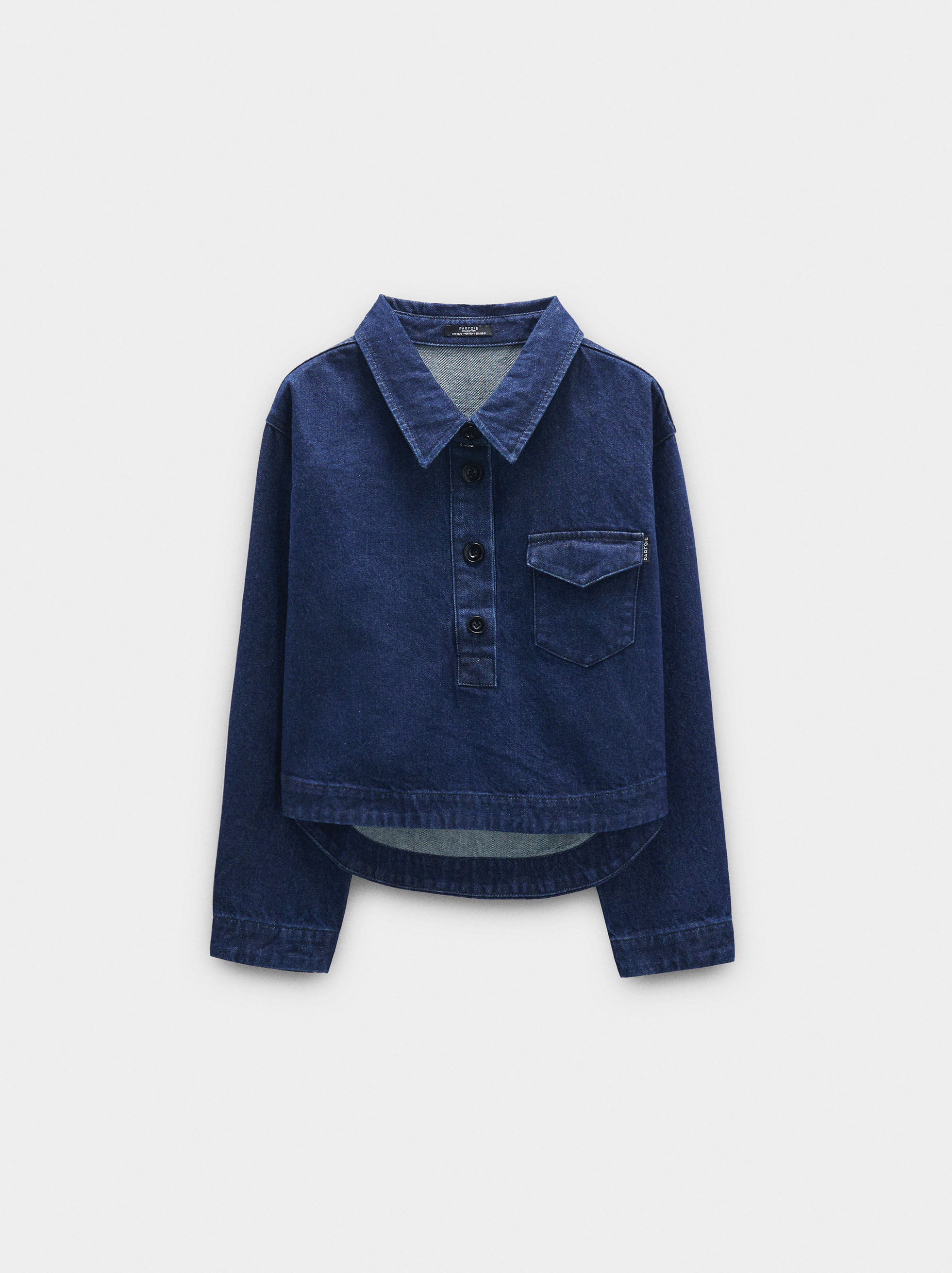 Chemise en denim avec poche