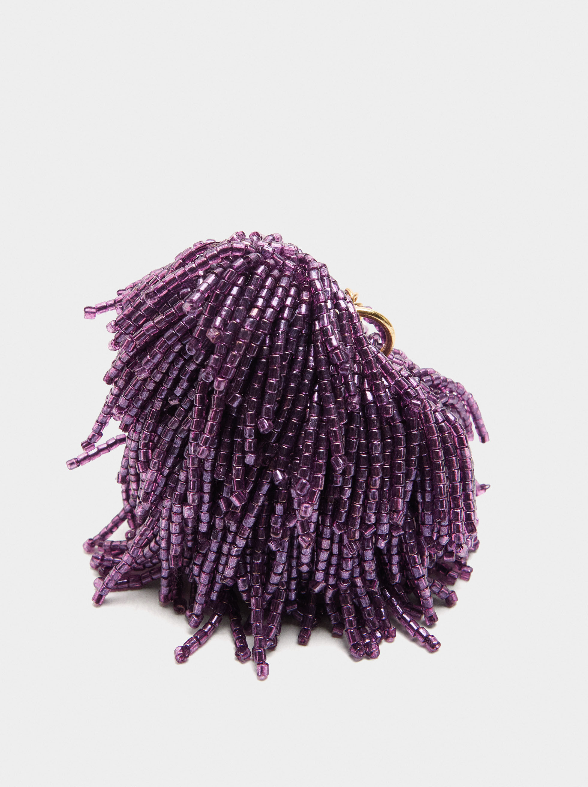 Porte-clés en forme de cœur avec perles