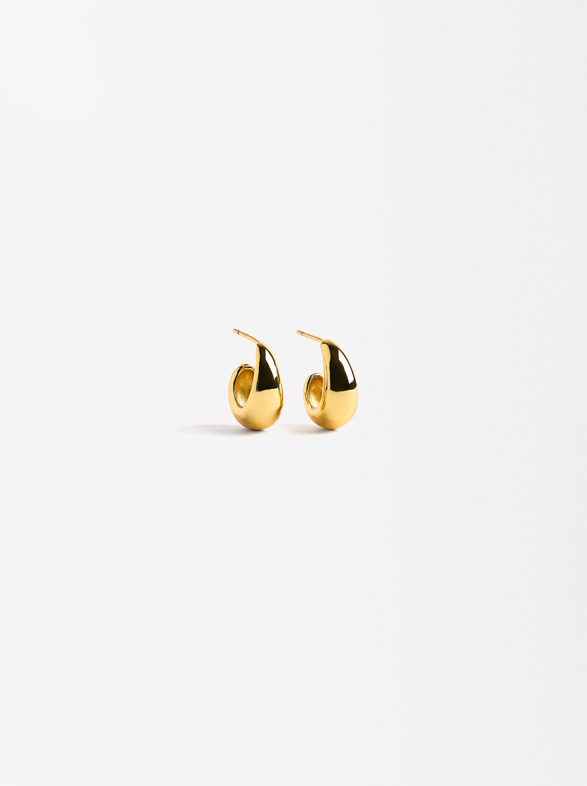 Boucles d'oreilles ovales - argent 925
