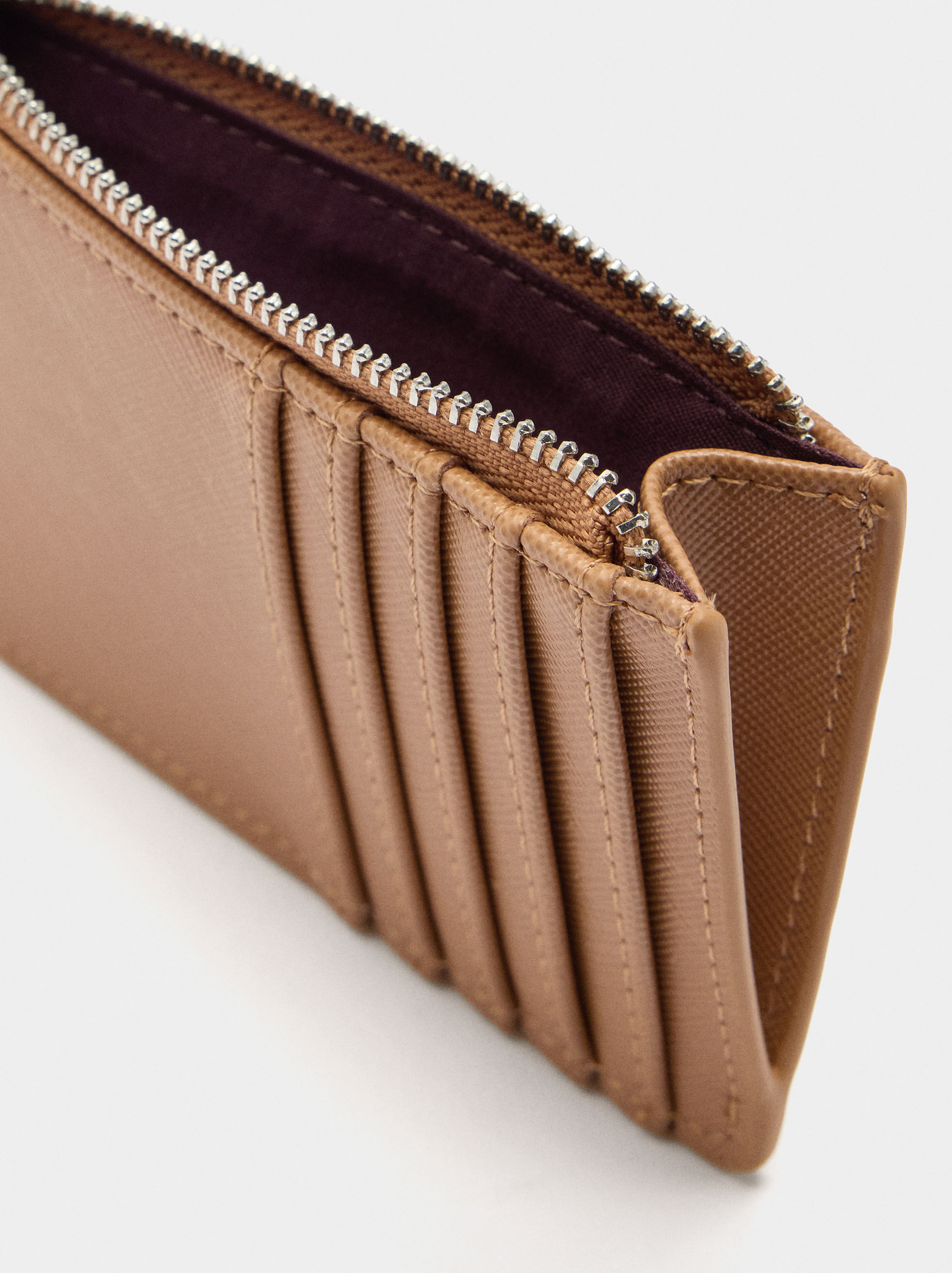 Porte-cartes basique avec texture